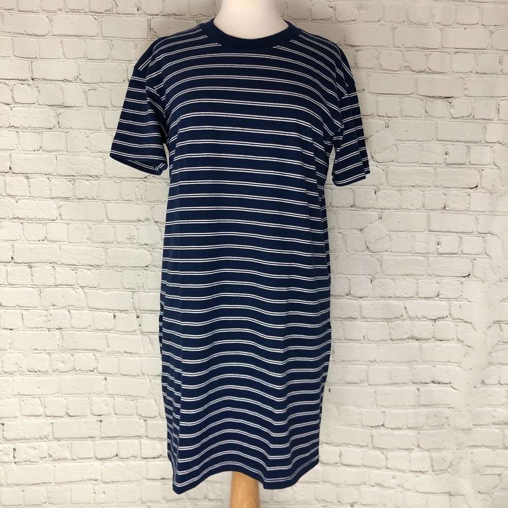 Madewell Striped T-Shirt Dress Tunic 100% Cotton
